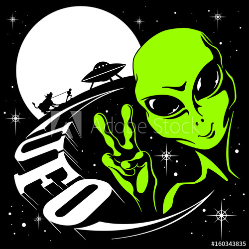 Alien Peace Sign